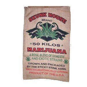 Skunk House Novelty 50 kg Burlap Bag